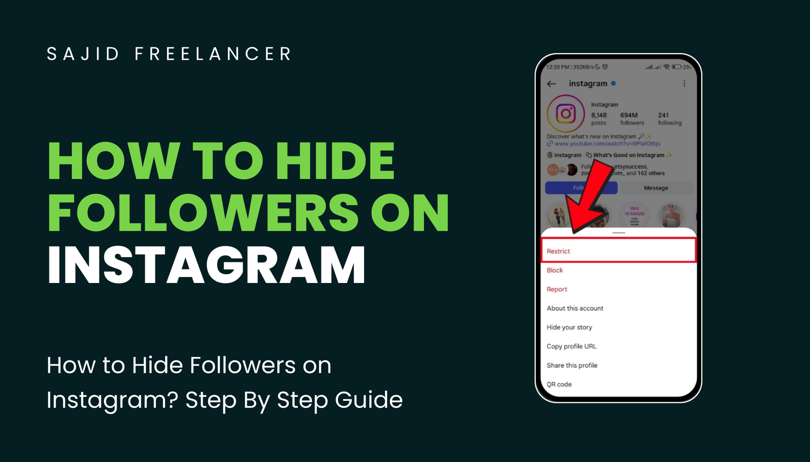 How to Hide Followers on Instagram​